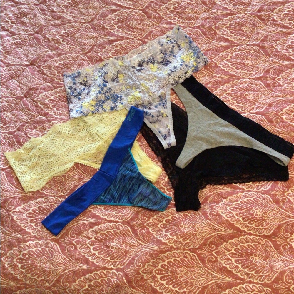 Soma, Victoria’s Secret, pink thong panties
